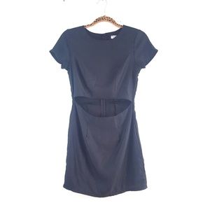 NWT • Tobi Black Mid Slit Mini Dress